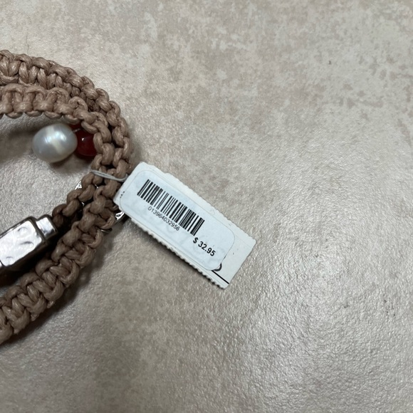 J. Jill Tan and Red Beaded Bracelet - Picture 3 of 3